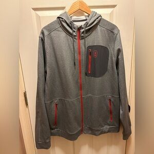Bass Outdoor Men’s Zip-up Hooded Sweatshirt Sz XL NWOT